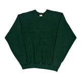 Made In USA 90S Blank Fruit Of The Loom Sweatshirt - XL Green Cotton Blend