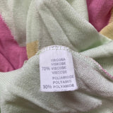 Sniffe Tricot Trend V-neck Jumper - Small Green Viscose Blend