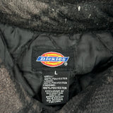 Dickies Checked Overshirt - Large Black Polyester