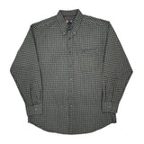 Chaps Ralph Lauren Checked Shirt - Large Gray Cotton