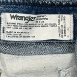 Wrangler Jeans - 33W 36L Blue Cotton