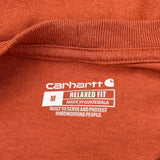 Carhartt T-Shirt - Medium Red Cotton