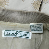 Izod Shell Jacket - Small Beige Polyester