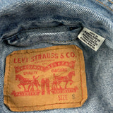 Vintage Levis Denim Jacket - Small Light Wash Denim