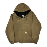Carhartt Hoodie - XL Brown Cotton Blend