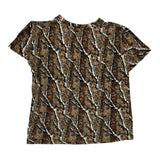 Fishing Graphic New York Clothing Camo T-Shirt - Small Brown Cotton