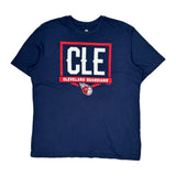 Cleveland Guardians Majestic Mlb T-Shirt - XL Blue Cotton