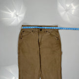 Schmidt Carpenter Trousers - 32W 30L Brown Cotton