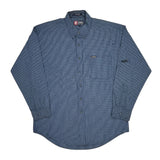 Chaps Ralph Lauren Checked Shirt - Large Blue Cotton