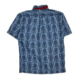 Tommy Hilfiger Short Sleeve Shirt - Large Blue Cotton