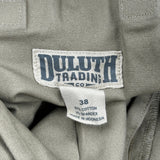 Duluth Cargo Shorts - 36W 11L Khaki Cotton