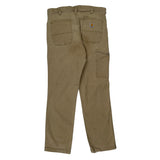Carhartt Carpenter Trousers - 34W 32L Khaki Cotton