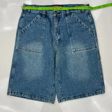 Reserve Denim Shorts - 34W 11L Blue Cotton