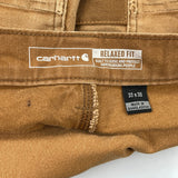 Carhartt Double Knee Carpenter Trousers - 32W 30L Brown Cotton