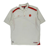 Clemson Nike Polo Shirt - XL White Polyester