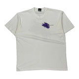 Screen Stars Graphic T-Shirt - XL Purple Cotton Blend