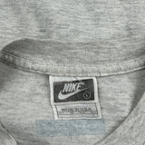 Nike Graphic T-Shirt - Large Grey Cotton