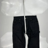 Dickies Carpenter Pants - 34W 32L Black Cotton