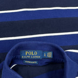 Polo By Ralph Lauren Striped Polo Shirt - Large White Cotton