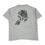 Cotton Deluxe Single Stitch T-Shirt - XL Gray Cotton