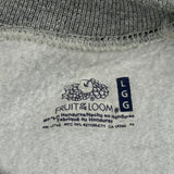 Blank Fruit Of The Loom Sweatshirt - Large Grey Cotton