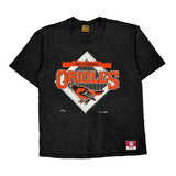 Baltimore Orioles Nutmeg Single Stitch T-Shirt - XL Black Cotton