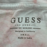 Guess Tie-Dye T-Shirt - Small White Cotton