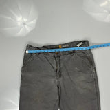 Carhartt Double Knee Carpenter Trousers - 36W 32L Grey Cotton