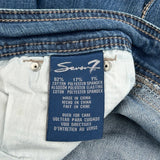 Seven Boot Cut Jeans - 32W UK 10 Blue Cotton