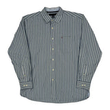 Tommy Hilfiger Striped Shirt - Large Blue Cotton
