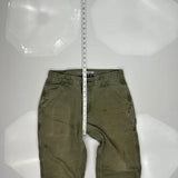 Carhartt Double Knee Carpenter Pants - 30W 30L Green Cotton