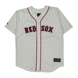 Red Sox Majestic Graphic Football Jersey - Large White Polyester