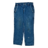 Carhartt Carpenter Trousers - 33W 30L Blue Cotton