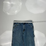 Unbranded Carpenter Pants - 30W 32L Blue Cotton