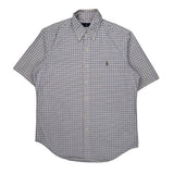 Ralph Lauren Checked Short Sleeve Shirt - Medium Multicoloured Cotton