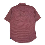 Tommy Hilfiger Checked Short Sleeve Shirt - Large Red Cotton