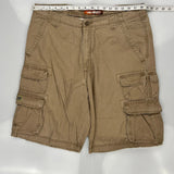 Lee Cargo Shorts - 36W 11L Brown Cotton