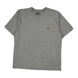 Carhartt T-Shirt - Large Gray Cotton
