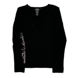 Motorcycle Harley Davidson Long Sleeve T-Shirt - Small Black Cotton