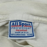 Coronado California All Sport Single Stitch T-Shirt - XL Cream Cotton