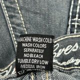 Lions Crest Denim Shorts - 36W 12L Grey Cotton Blend