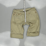 True Religion Chino Shorts - 25W UK 6 Beige Cotton