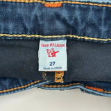 True Religion Boot Cut Jeans - 26W US 2 Dark Wash Cotton Blend