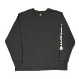 Carhartt Long Sleeve T-Shirt - 2XL Black Cotton