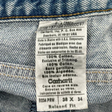 Carhartt Carpenter Jeans - 38W 34L Light Wash Cotton