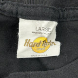 Boston Hard Rock Cafe Single Stitch T-Shirt - Large Black Cotton