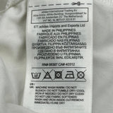 Lusa Adidas Football Shirt - Medium White Polyester