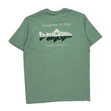 Straightline Fly Shop Patagonia Graphic T-Shirt - Small Green Cotton