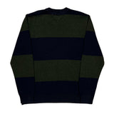 Tommy Hilfiger Striped Jumper - XL Green Cotton