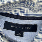 Tommy Hilfiger Checked Shirt - Large Gray Cotton